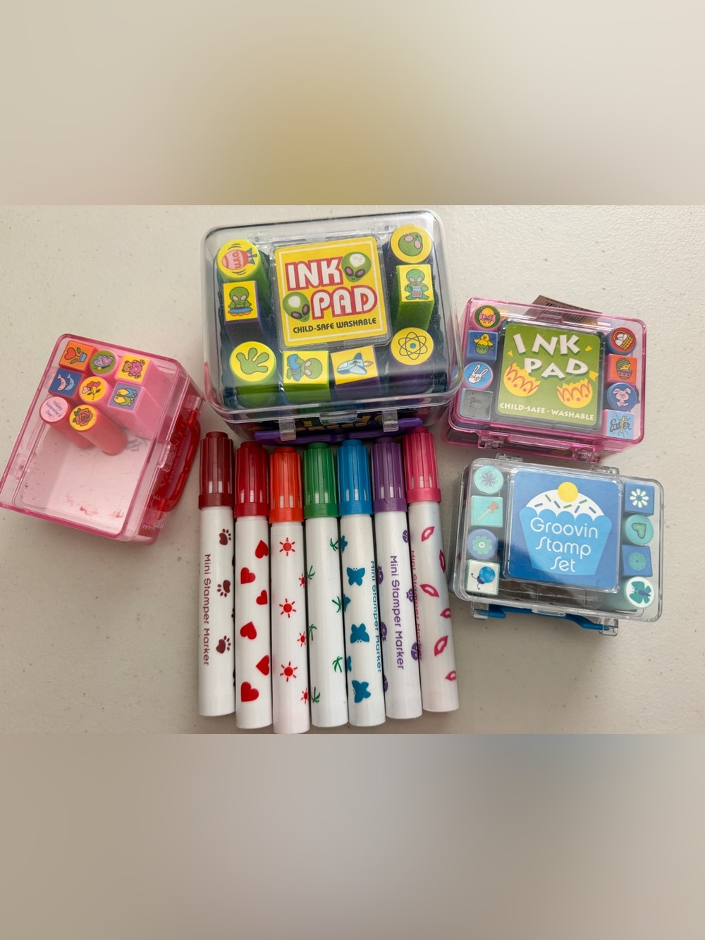 ❤️☀️👽🐰🦋🌸Mini Stamp Sets (5-ct) NWT